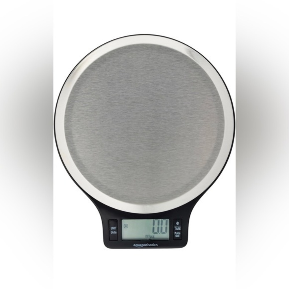 Amazon Basics Stainless Steel Digital Kitchen Scale with LCD Display